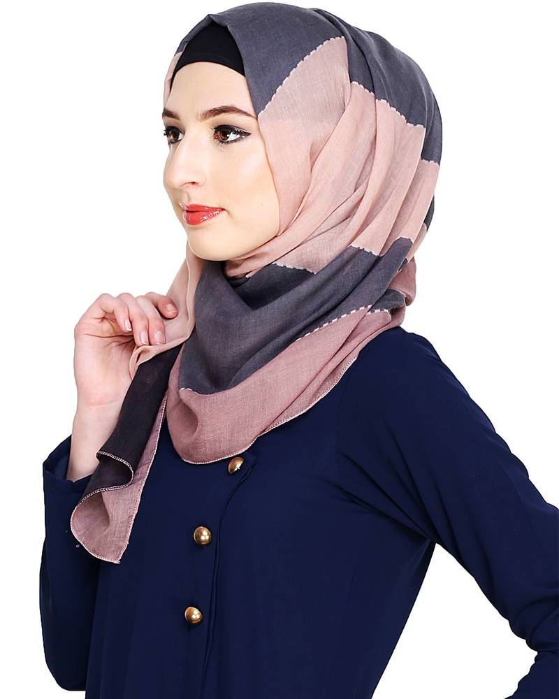 Islamic Style Stole Daily Wear Arabian Multi Color Geometric Print Hijab