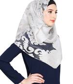 Islamic Style Stole Daily Wear Arabian Silver Shimmer hijab
