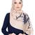 Islamic Style Stole Daily Wear Arabian Silver Shimmer hijab