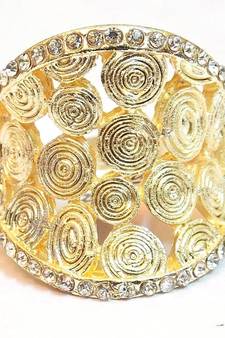 Gold Crystal rings