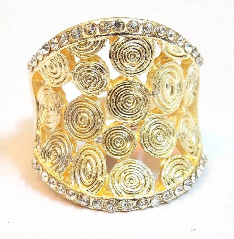 Gold Crystal rings