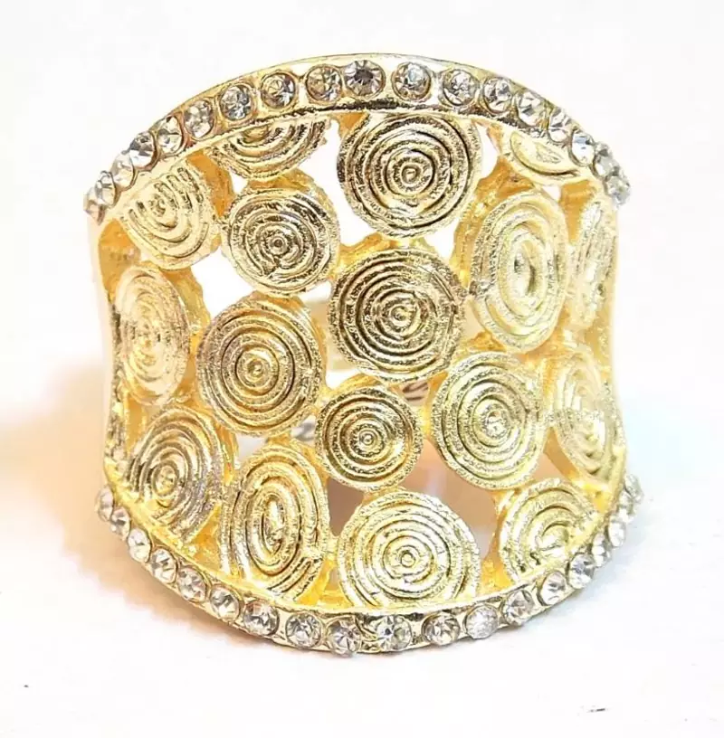 Gold Crystal rings
