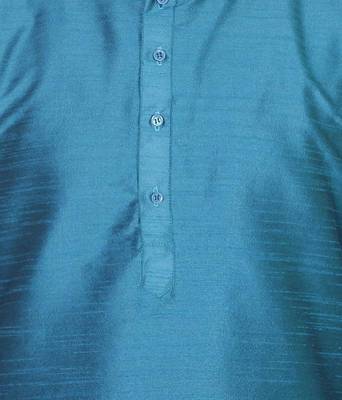 Green Silk Ethnic Indian Traditional Mens Festive Wear Kurta Pyjama 4