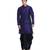 Blue Silk Ethnic Indian Traditional Mens Festive Wear Dhoti Kurta