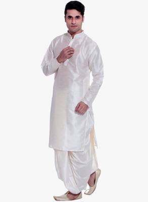 Copper Silk Ethnic Indian Traditional Mens Festive Wear Dhoti Kurta 3