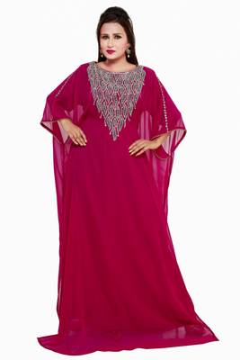 Elegant modern arabian islamic kaftan dress 1