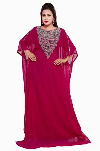 Elegant modern arabian islamic kaftan dress