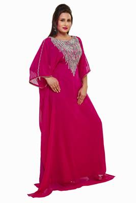 Elegant modern arabian islamic kaftan dress 2