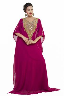 Elegant modern dubai arabian islamic kaftan dress 1