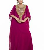 Elegant modern dubai arabian islamic kaftan dress