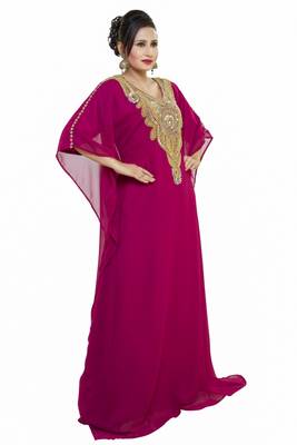 Elegant modern dubai arabian islamic kaftan dress 4