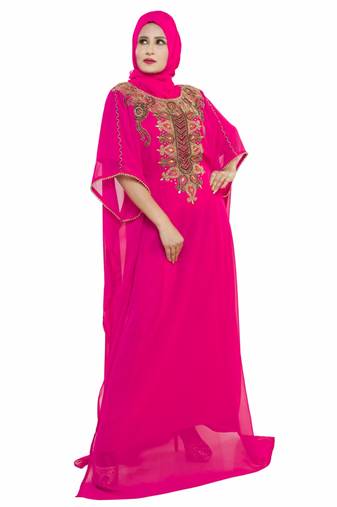 Elegant modern arabian islamic kaftan dress