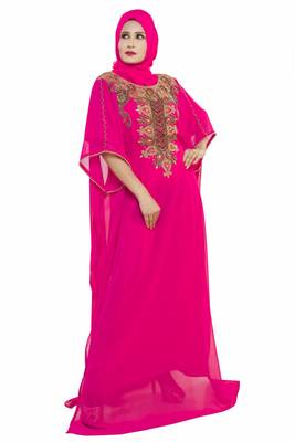 Elegant modern arabian islamic kaftan dress 1