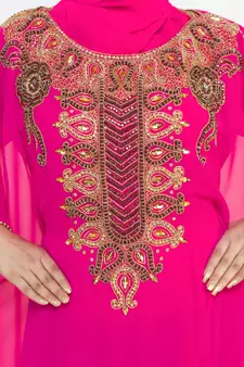 Elegant modern arabian islamic kaftan dress