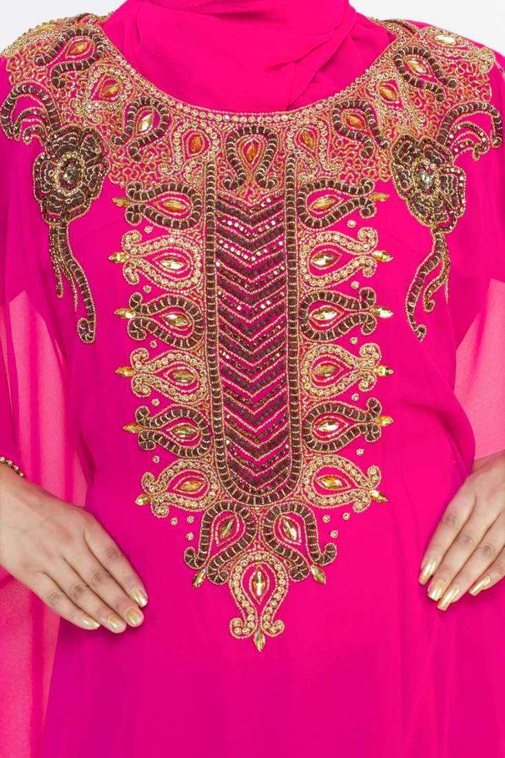 Elegant modern arabian islamic kaftan dress