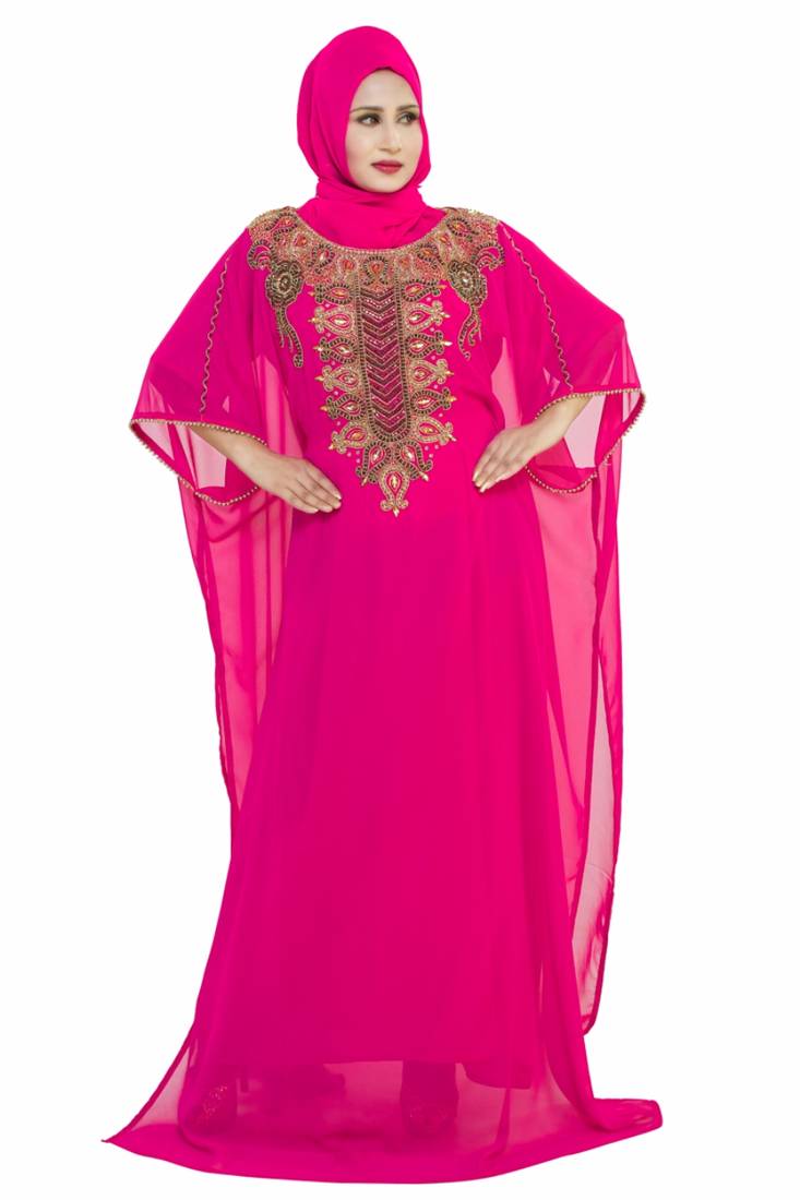 Elegant modern arabian islamic kaftan dress