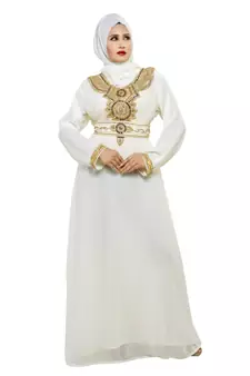 Elegant modern arabian islamic kaftan dress