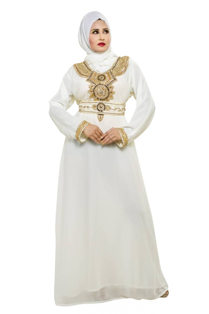 Elegant modern arabian islamic kaftan dress