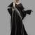 Black Thread Work Crepe , Georgette , Silk Fabric Islamic Maxi Arabian Style Casual Daily Wear Abaya With Hijab