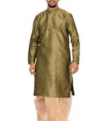 Copper Silk Ethnic Indian Traditional Mens Festive Wear Dhoti Kurta