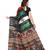 Multicolor printed cotton silk saree with blouse