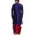 Blue Silk Ethnic Indian Traditional Mens Festive Wear Dhoti Kurta