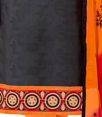 Charcoal embroidered cotton salwar 3