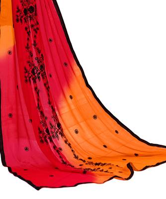 Charcoal embroidered cotton salwar 4