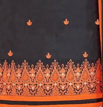 Black embroidered cotton salwar 2