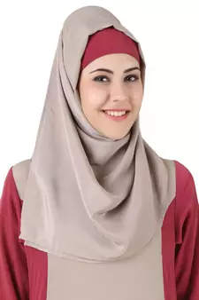MyBatua Multicolor Polyester Islamic Wear Arabian Dailywear Muslim Long Abaya With Hijab