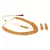 Quail Kundan Pearl Golden Necklace Set For Women With Earrings & Maang Tika