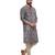 Abhivani GREY color Chinese collar Kurta & Pant for men