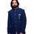 Abhivani INDIGO BLUE color Chinese collar Jacket for men