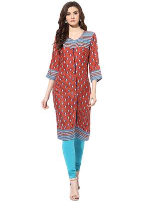 Multicolor rayon kurtas-and-kurtis 1