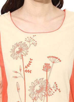 Cream rayon kurtas-and-kurtis 5