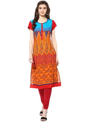 Multicolor rayon kurtas-and-kurtis 1