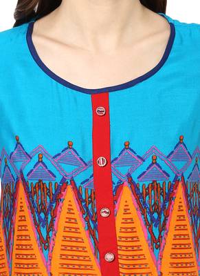 Multicolor rayon kurtas-and-kurtis 5