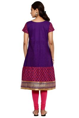 Violet cotton kurtas-and-kurtis 2