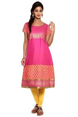 Pink cotton kurtas-and-kurtis 1