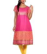 Pink cotton kurtas-and-kurtis