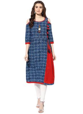 Indigo cotton kurtas-and-kurtis 1