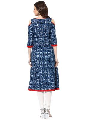 Indigo cotton kurtas-and-kurtis 2