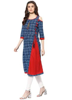 Indigo cotton kurtas-and-kurtis 3