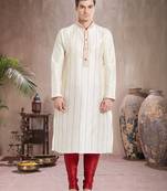 Indian Poshakh Maroon Art Silk Silk Blend Kurta Pajama