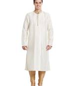 Indian Poshakh Gold Art Silk Silk Blend Kurta Pajama