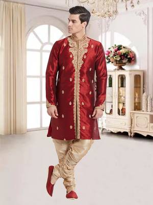 Antique Art Silk Silk Blend Kurta Pajama 2