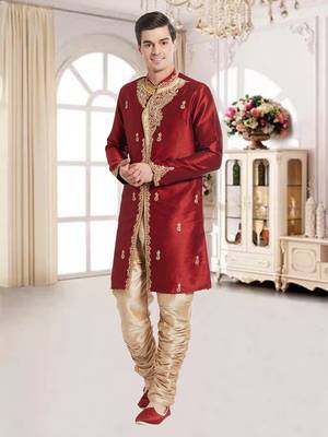 Antique Art Silk Silk Blend Kurta Pajama 2