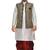 Black Silk Ethnic Indian Traditional Mens Festive Wear Dhoti Kurta with Waistcoat