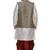 Black Silk Ethnic Indian Traditional Mens Festive Wear Dhoti Kurta with Waistcoat