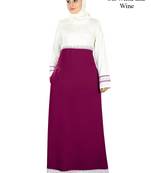 MyBatua Multicolor Poly Crepe Arabian Dailywear Islamic Muslim Long Abaya With Hijab